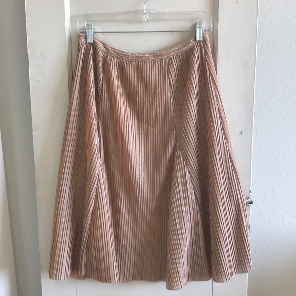 Metallic Skater Skirt